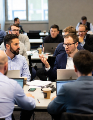 Cloudflare employess at meeting